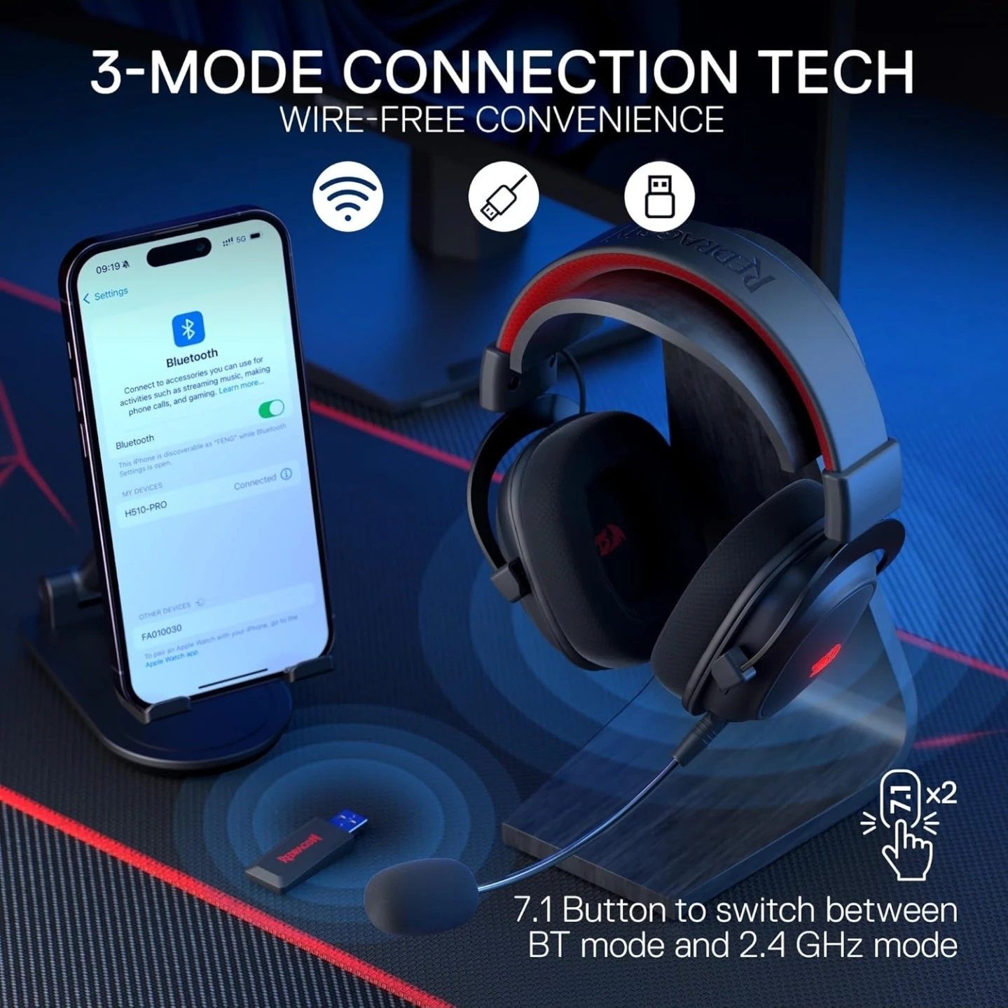 Redragon H510 PRO Wired Gaming Headset - photo 3
