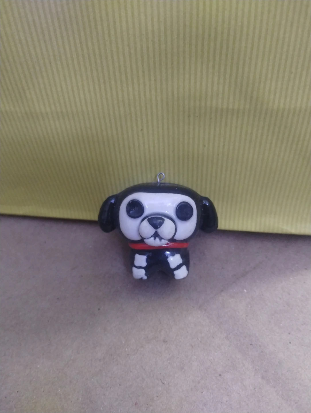 Black and White Dog Figurine