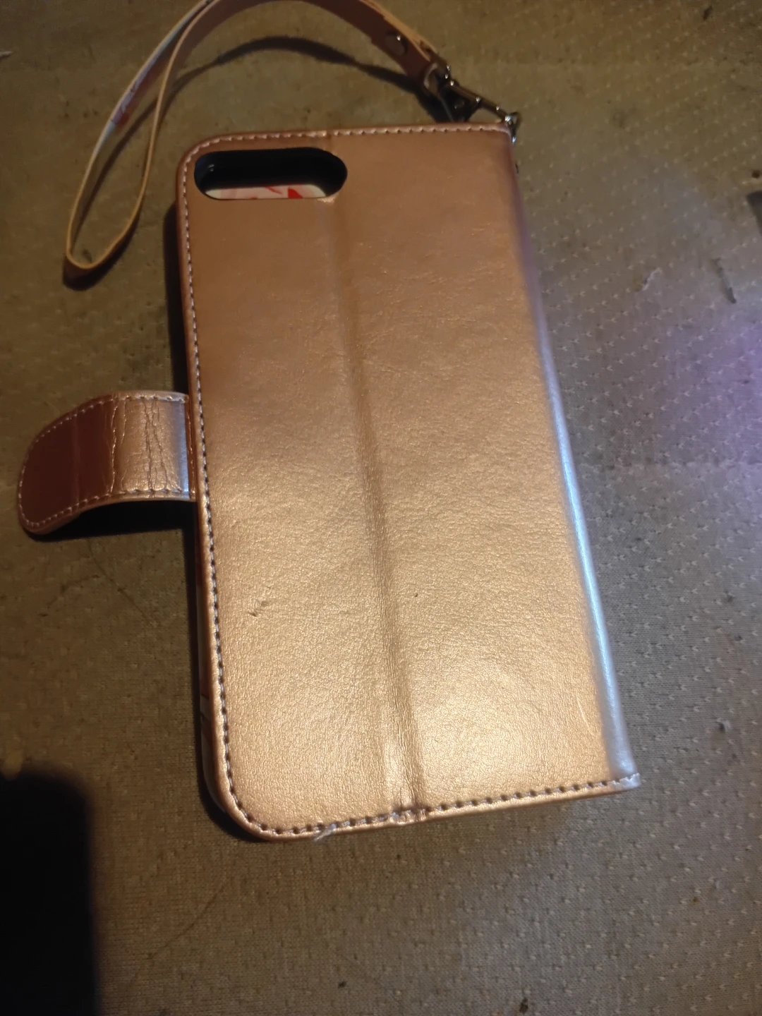 Ulak Rose Gold Floral Wallet Phone Case with Strap - photo 2