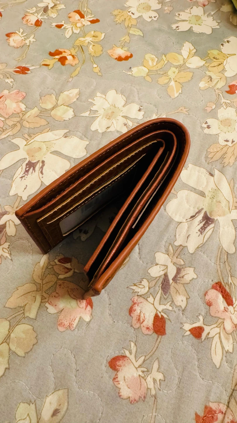 Stylo Men's Brown Faux Leather Bifold Wallet with Box - photo 5