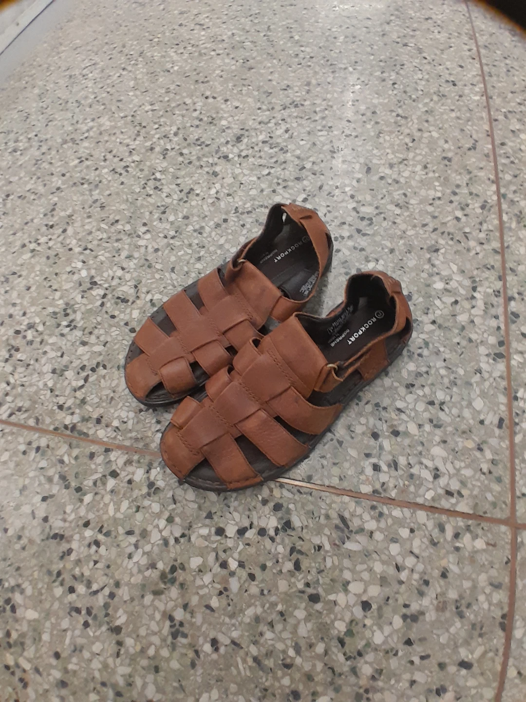 Rockport Brown Leather Fisherman Sandals Size 8 - photo 3
