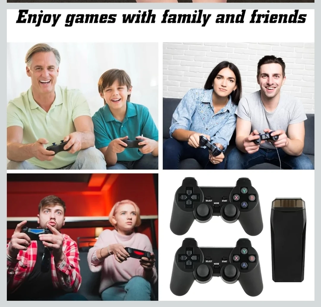 NEW TV Game Console 2 Wireless Contoller 24500+ Games 4K HDMI - photo 2