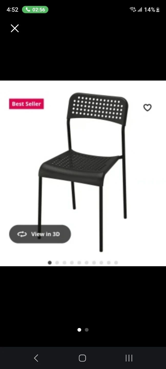 IKEA ADDE Chair - Black (2 for $25) - photo 5