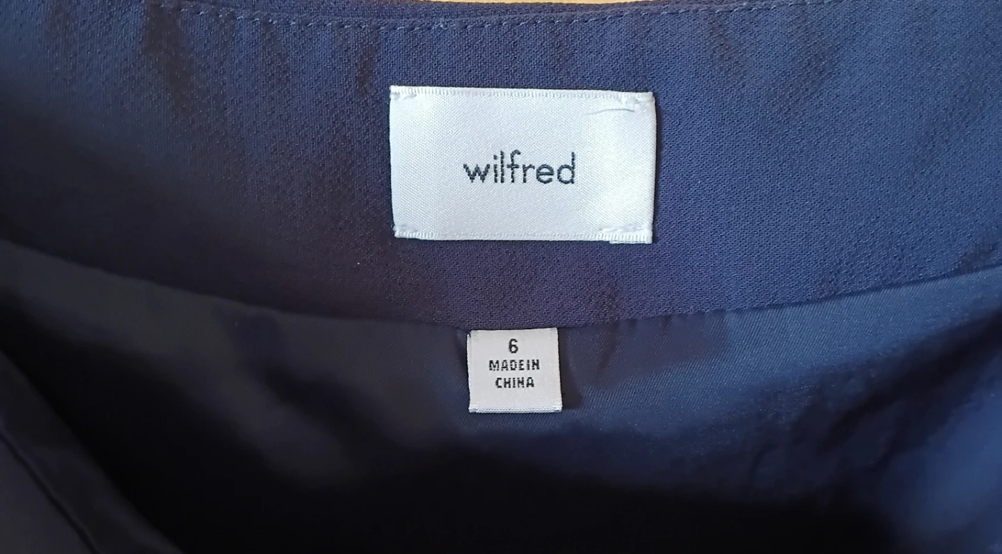 Wilfred Black Wrap Around Skirt  Size 6 - photo 2