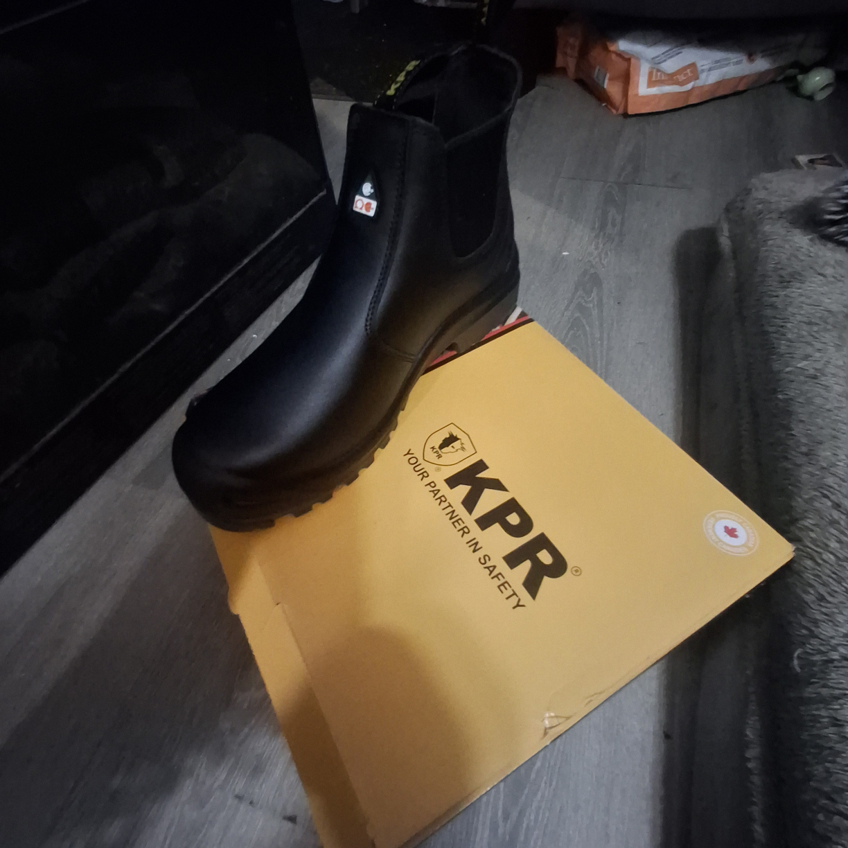 KPR Black Work Boots - Men's Size 11.5