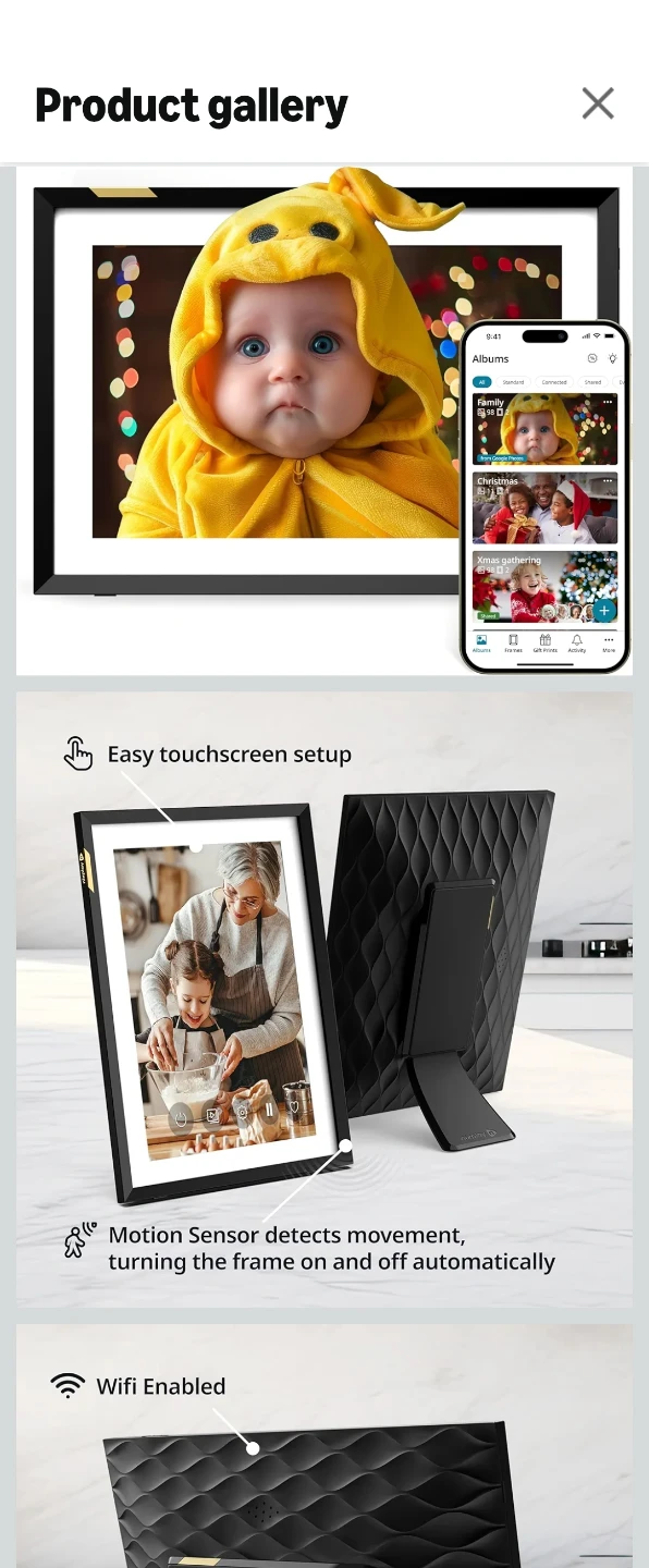 Nixplay Smart Digital Photo Frame