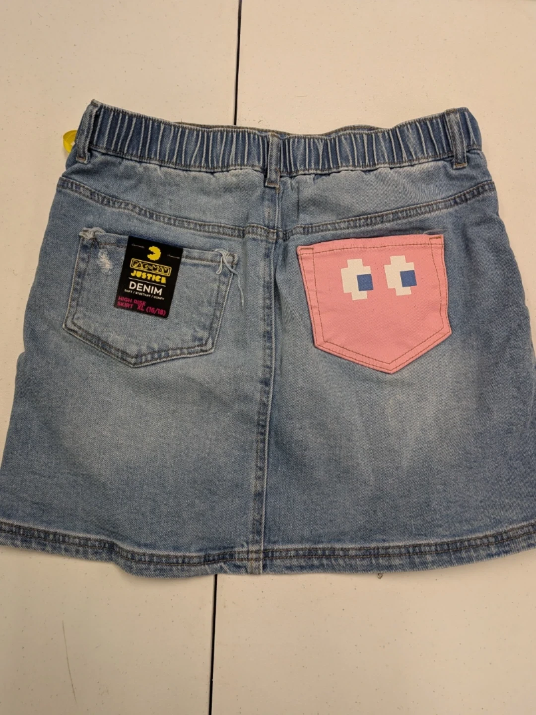 Pac-Man Justice Denim Skirt XL (16/18) Blue - photo 2
