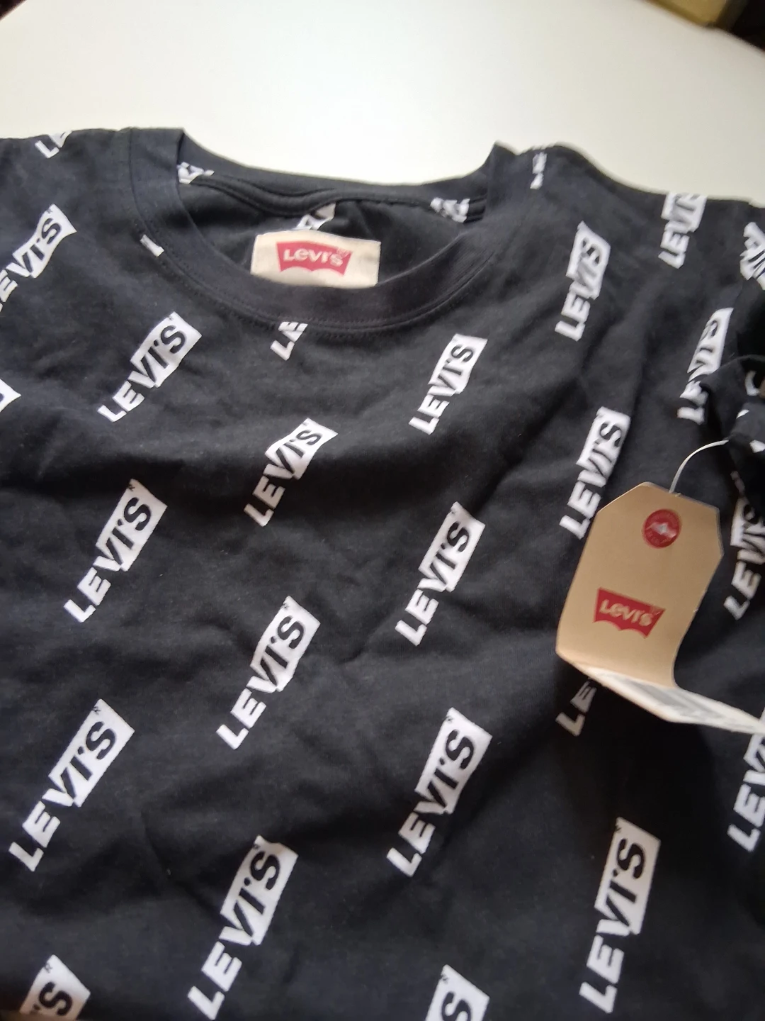 Levi's All-Over Logo Black T-Shirt