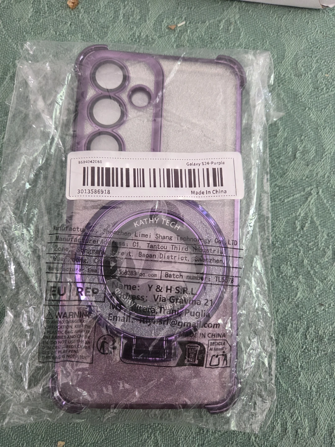 KATHY TECH Galaxy S24 Case - Purple