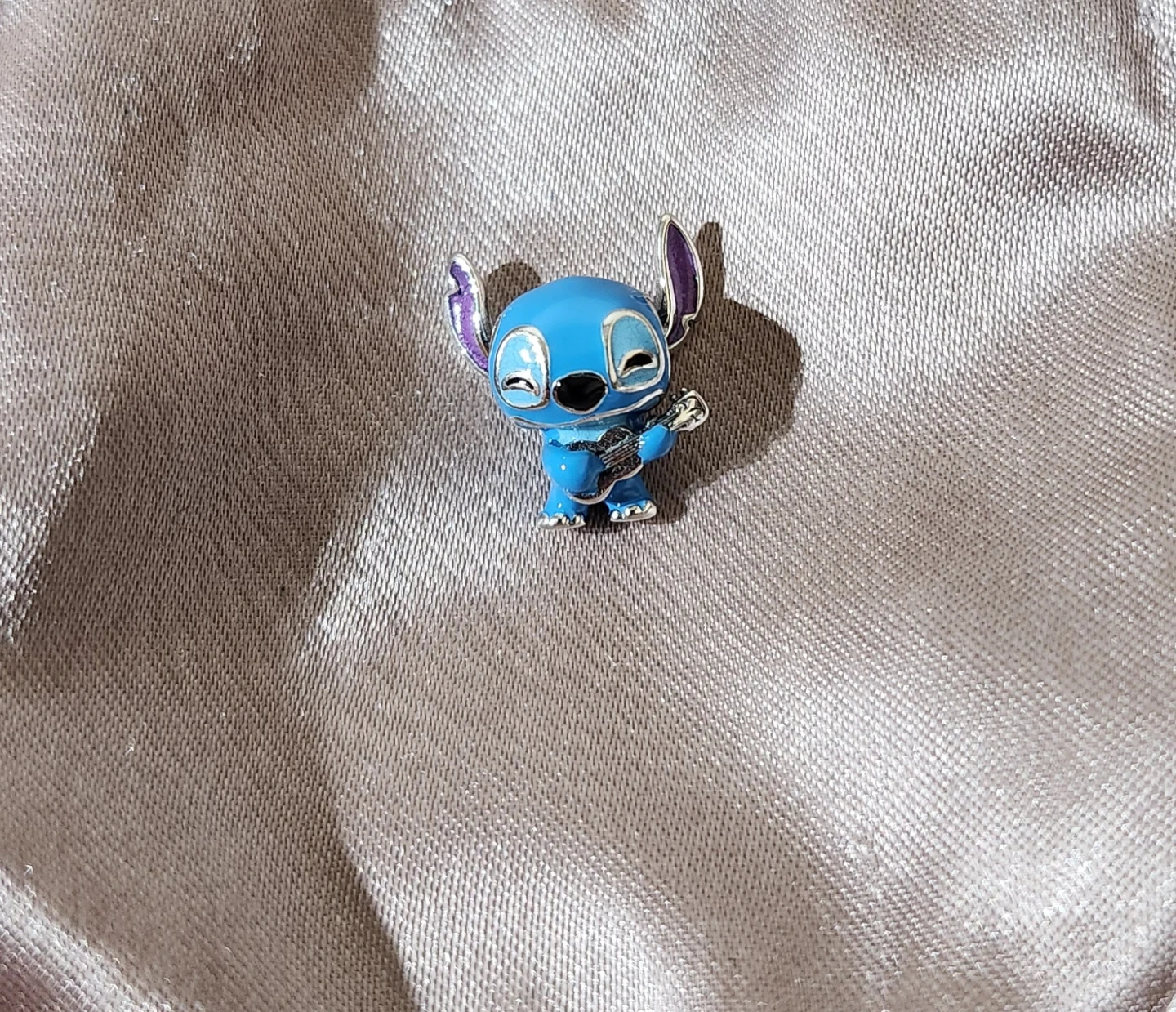 Blue Stitch with Guitar Charm