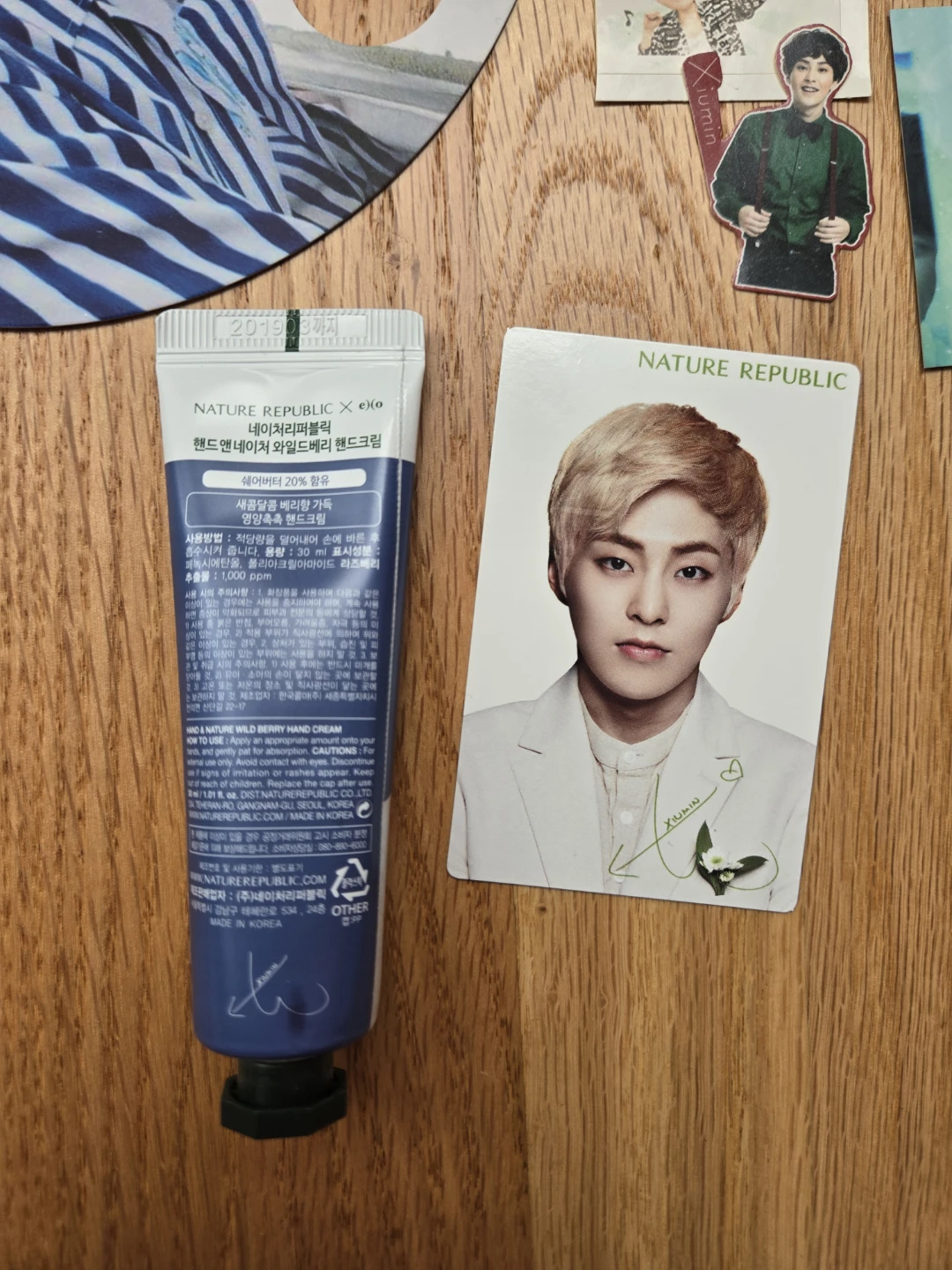 2017 EXO Xiumin Minseok Nature Republic Photocard Hand Cream - photo 3