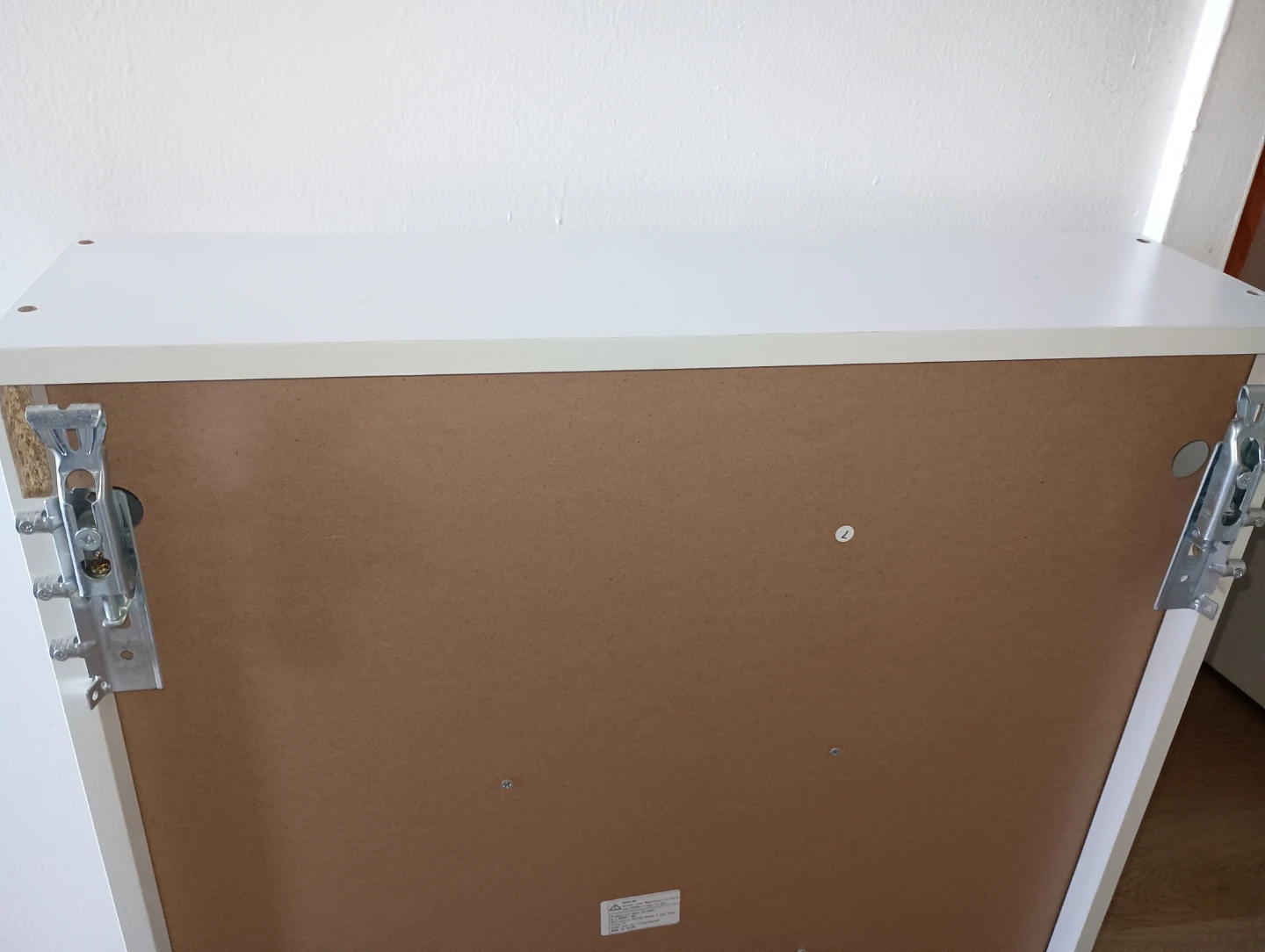 White Wall-Mounted Fold-Down Desk with Shelves - photo 5