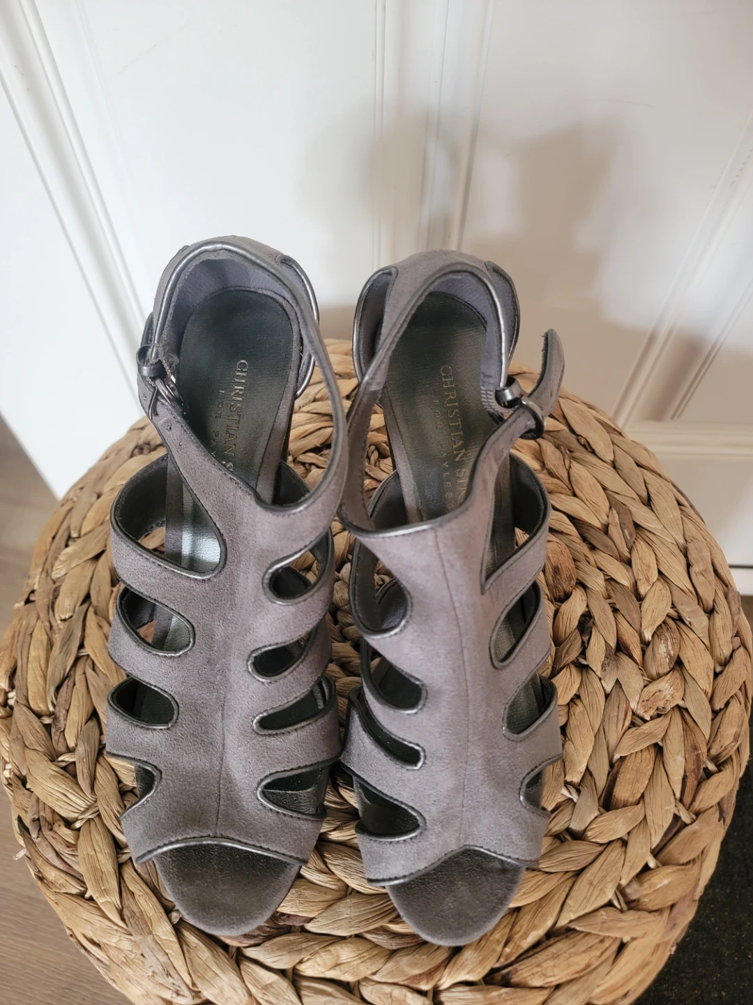 Christian Siriano for Payless Caged Heels - Grey/ Size 6.5 - photo 2