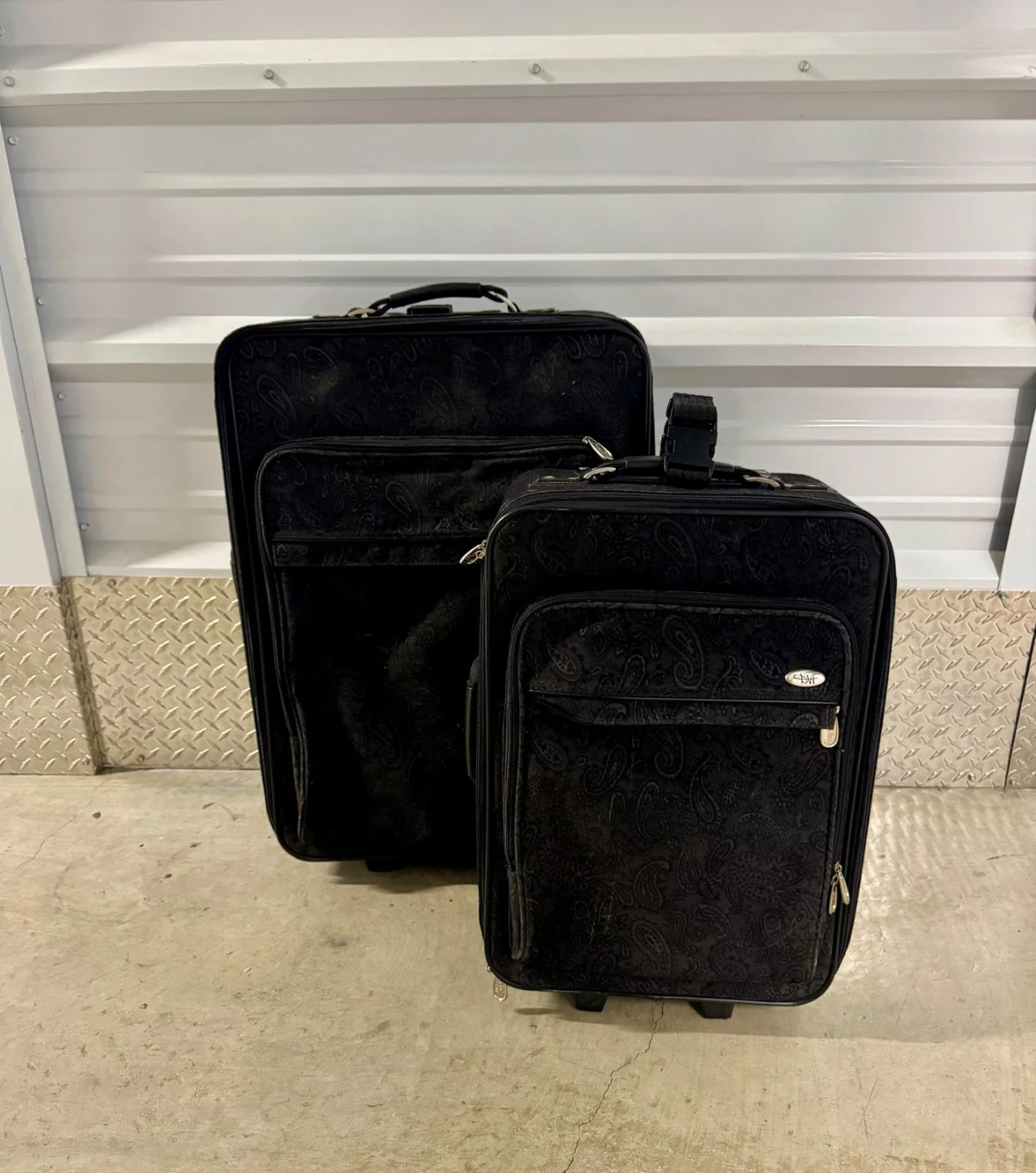 DVF Black Paisley Luggage Set (2 Pieces)