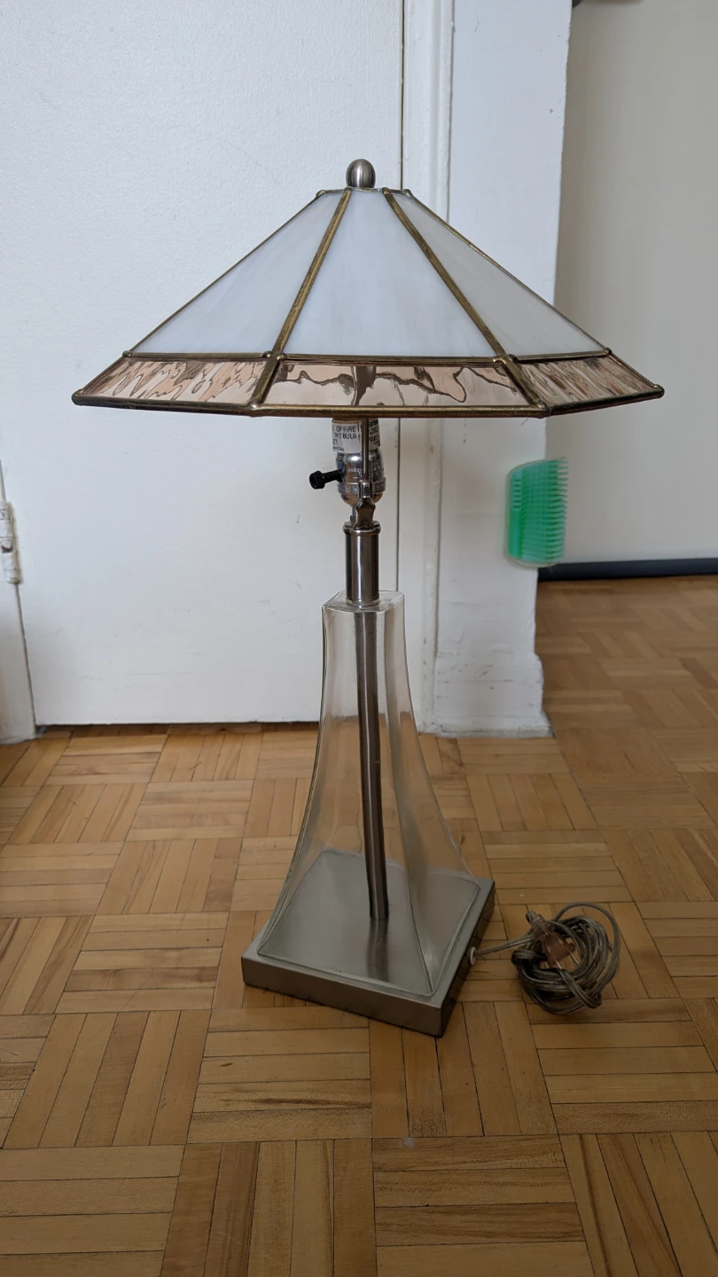 Vintage Tiffany Style Table Desk Lamp - photo 2