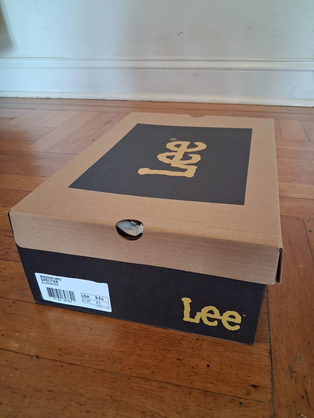 Lee "Specter" Men's Sneakers - Black/Gray - Size 9.5