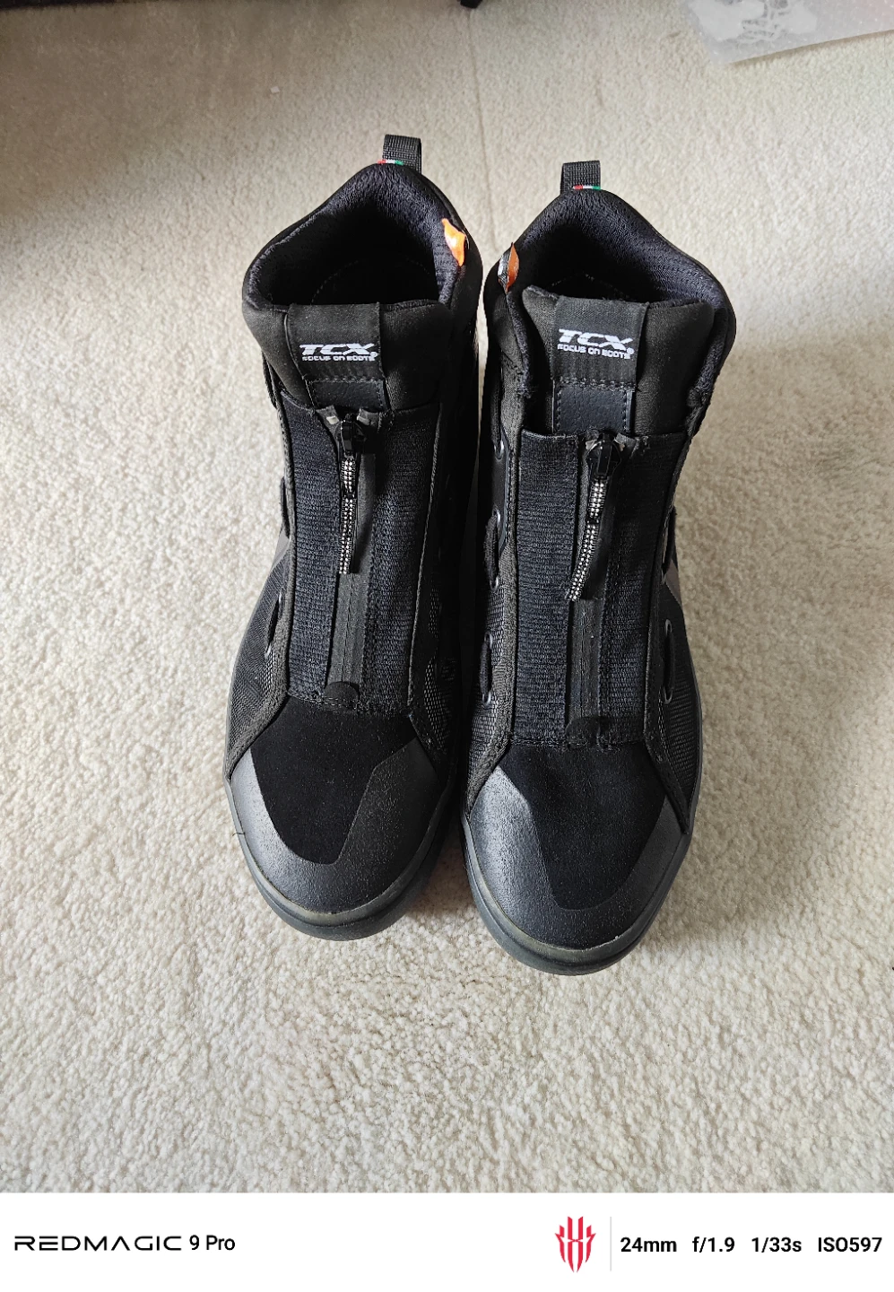 TCX Black Motorcycle Boots 11" - photo 2