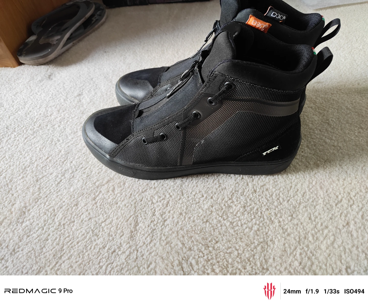 TCX Black Motorcycle Boots 11" - photo 3