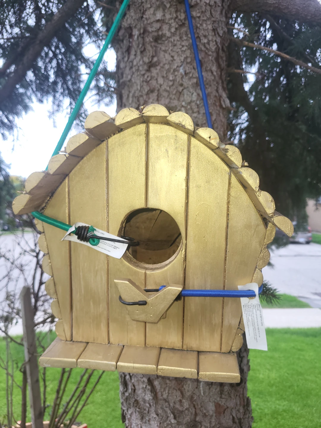 Gold Birdhouse