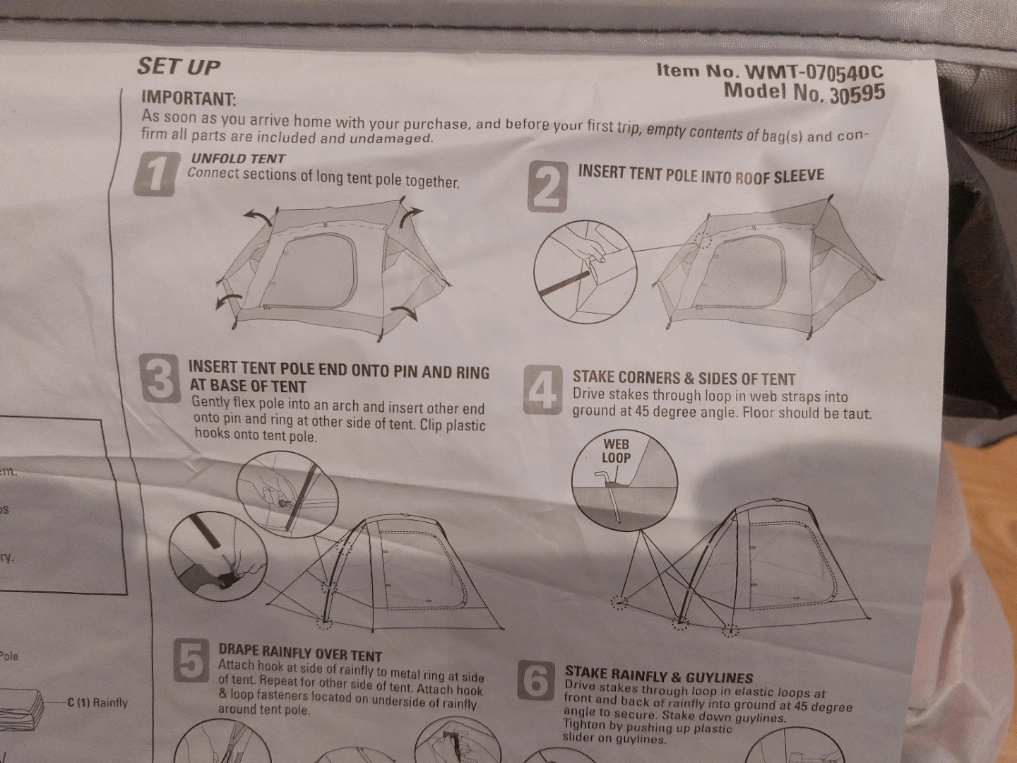 New - Ozark Trail 3-Person Kids Camping Tent Combo - photo 3