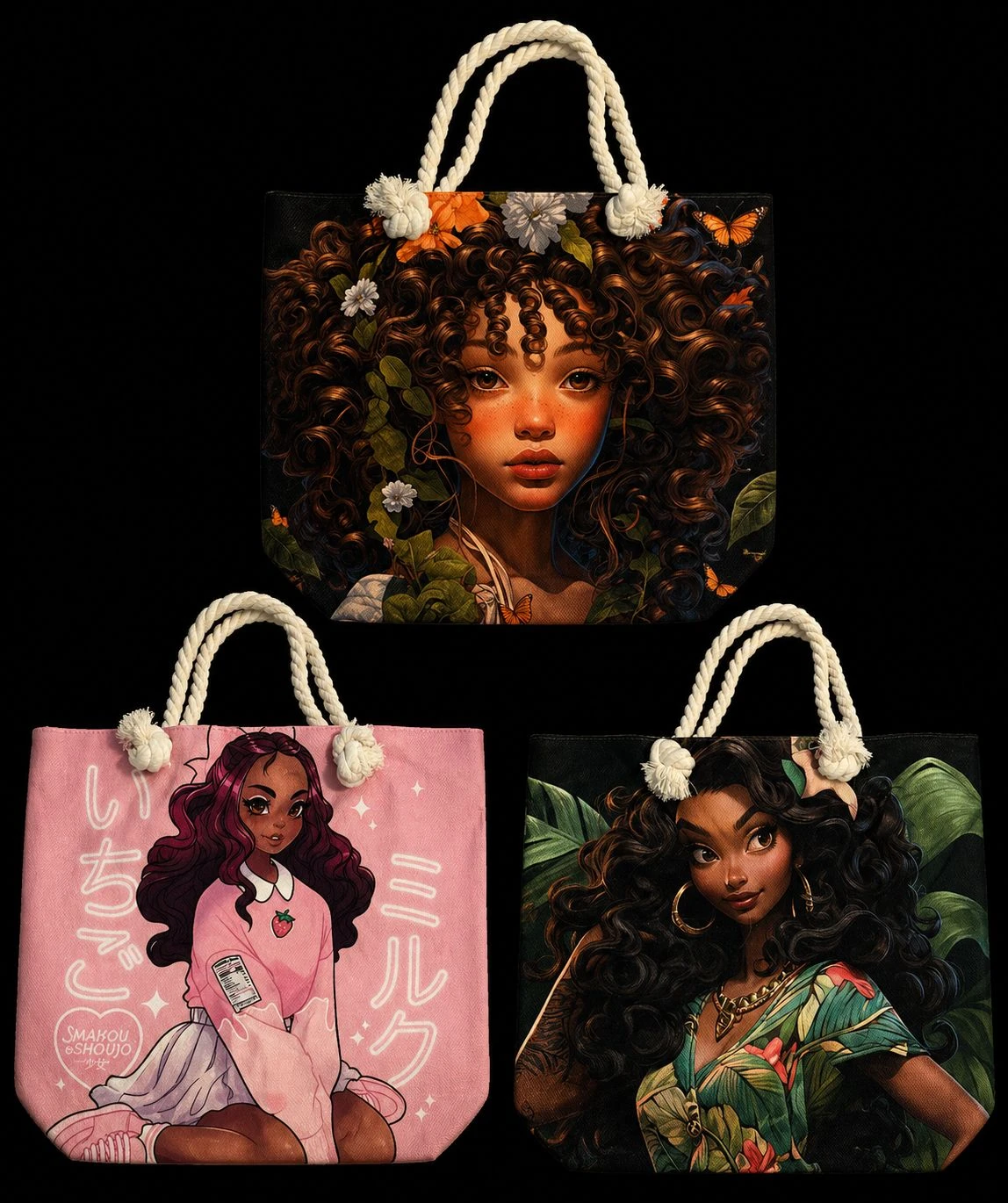 Tote Bag with Artistic Print - photo 2