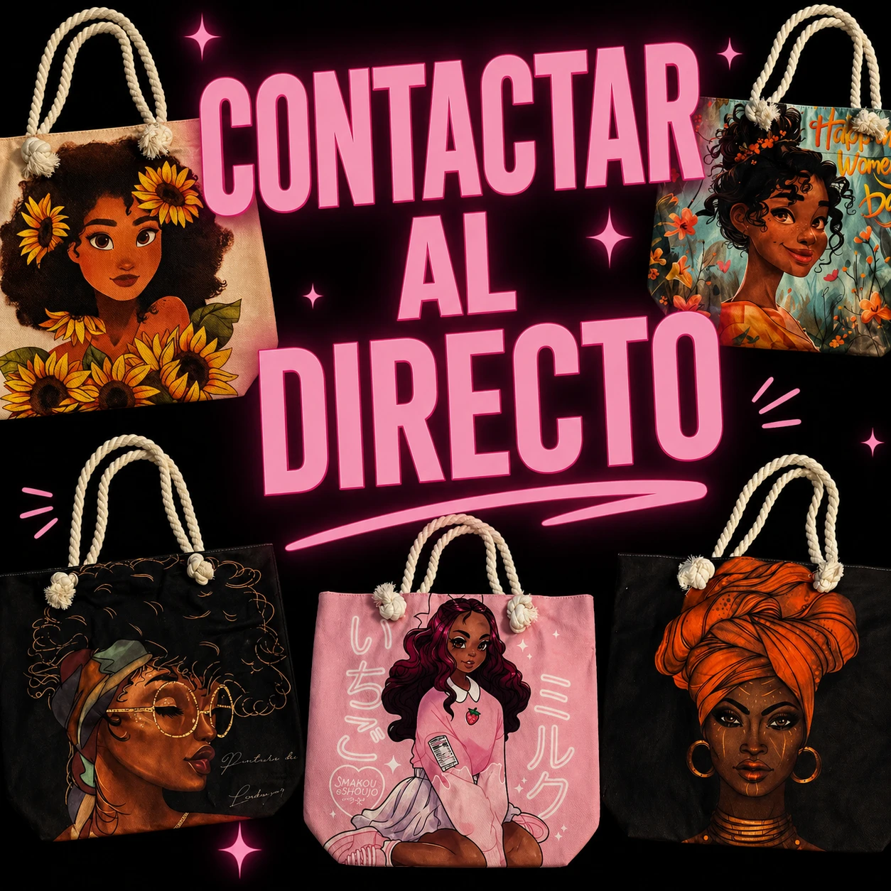 Tote Bag with Artistic Print - photo 3