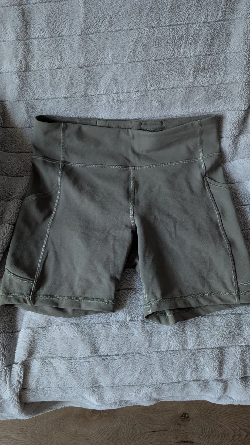 Lululemon Biker Shorts Size 10 Sage Green