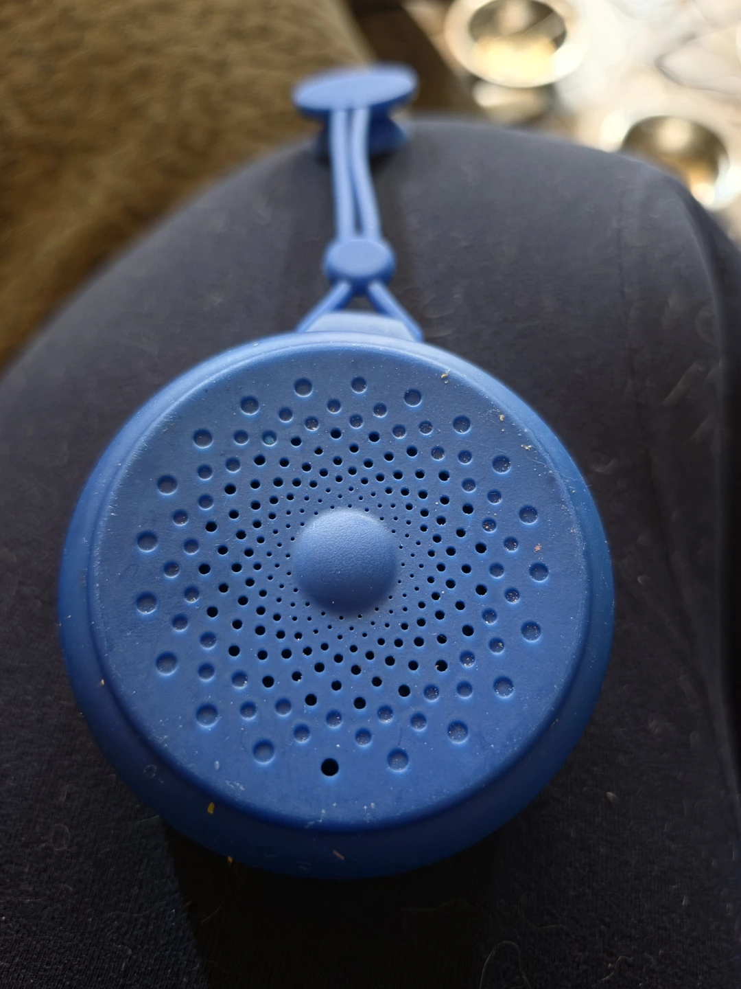 Blue Portable Waterproof Bluetooth Speaker with Suction Cup