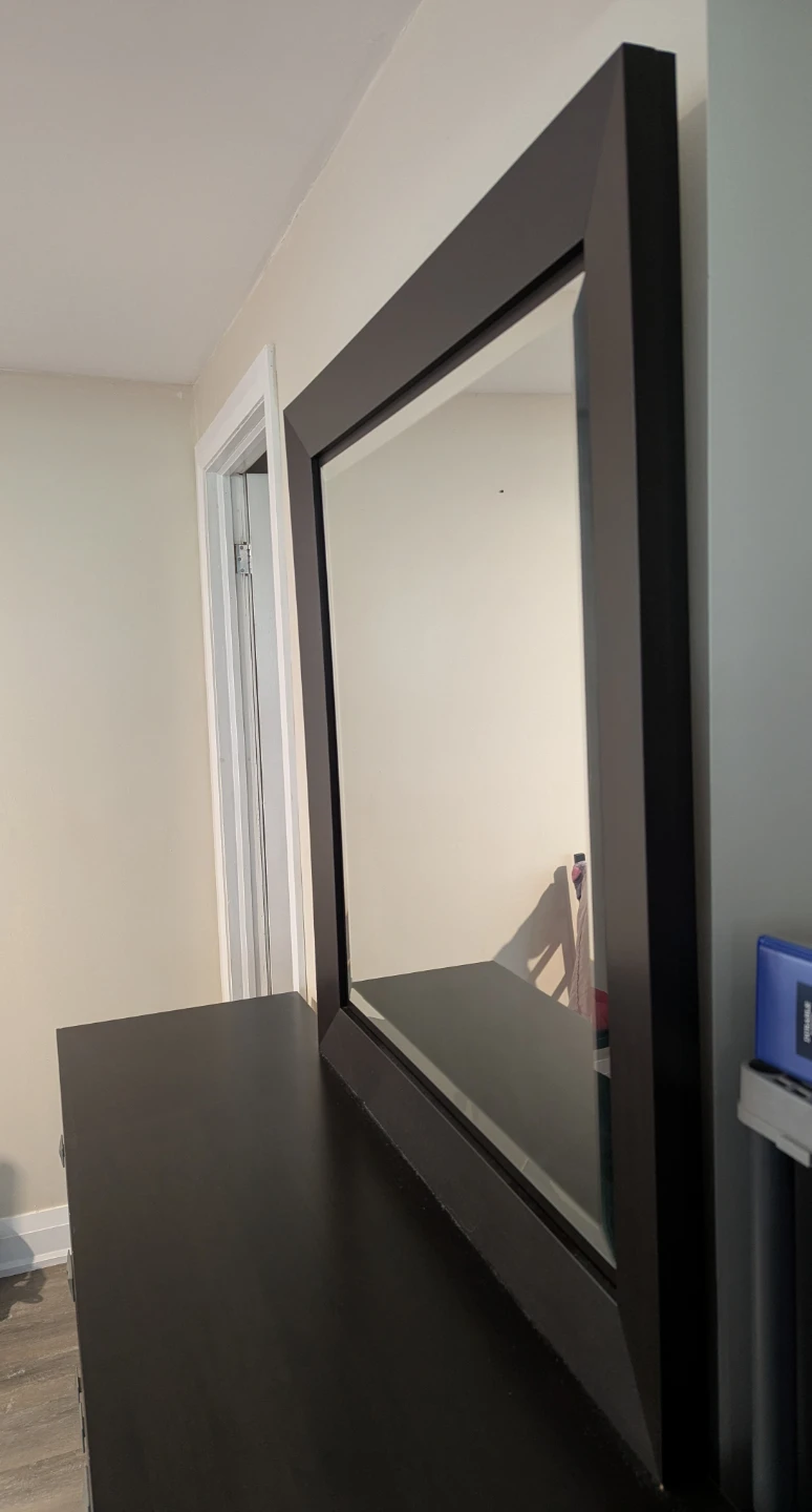 Dark Brown Dresser with Mirror - photo 4