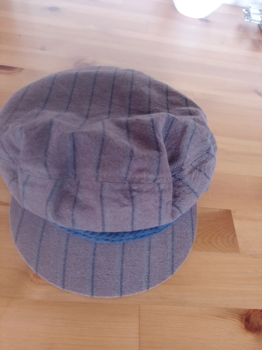 Brixton Brown Striped Baker Boy Hat - Size XL - photo 3