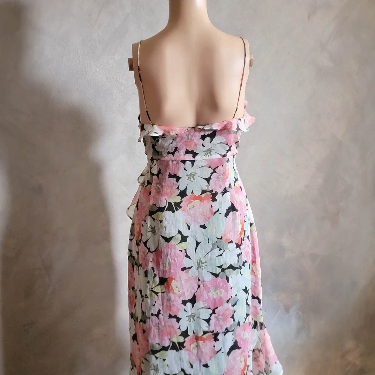 Zara Floral Ruffle Maxi Hi-low Slip Dress - photo 5