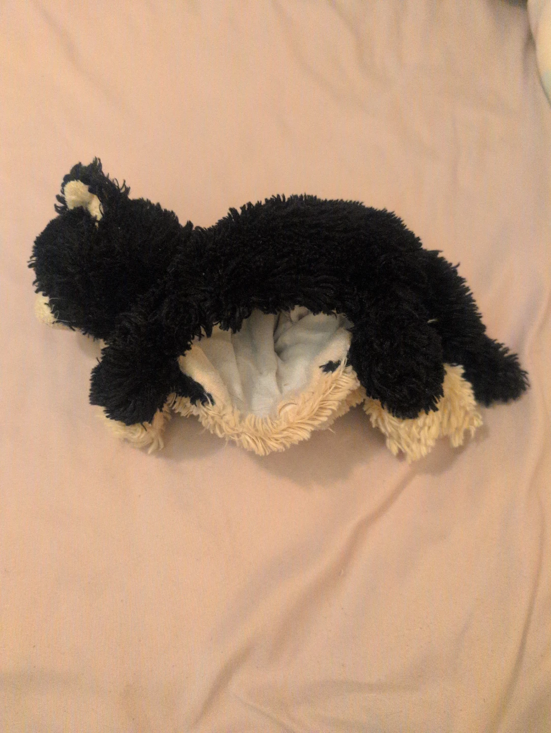 Black and White Plush Cat Toy - photo 4