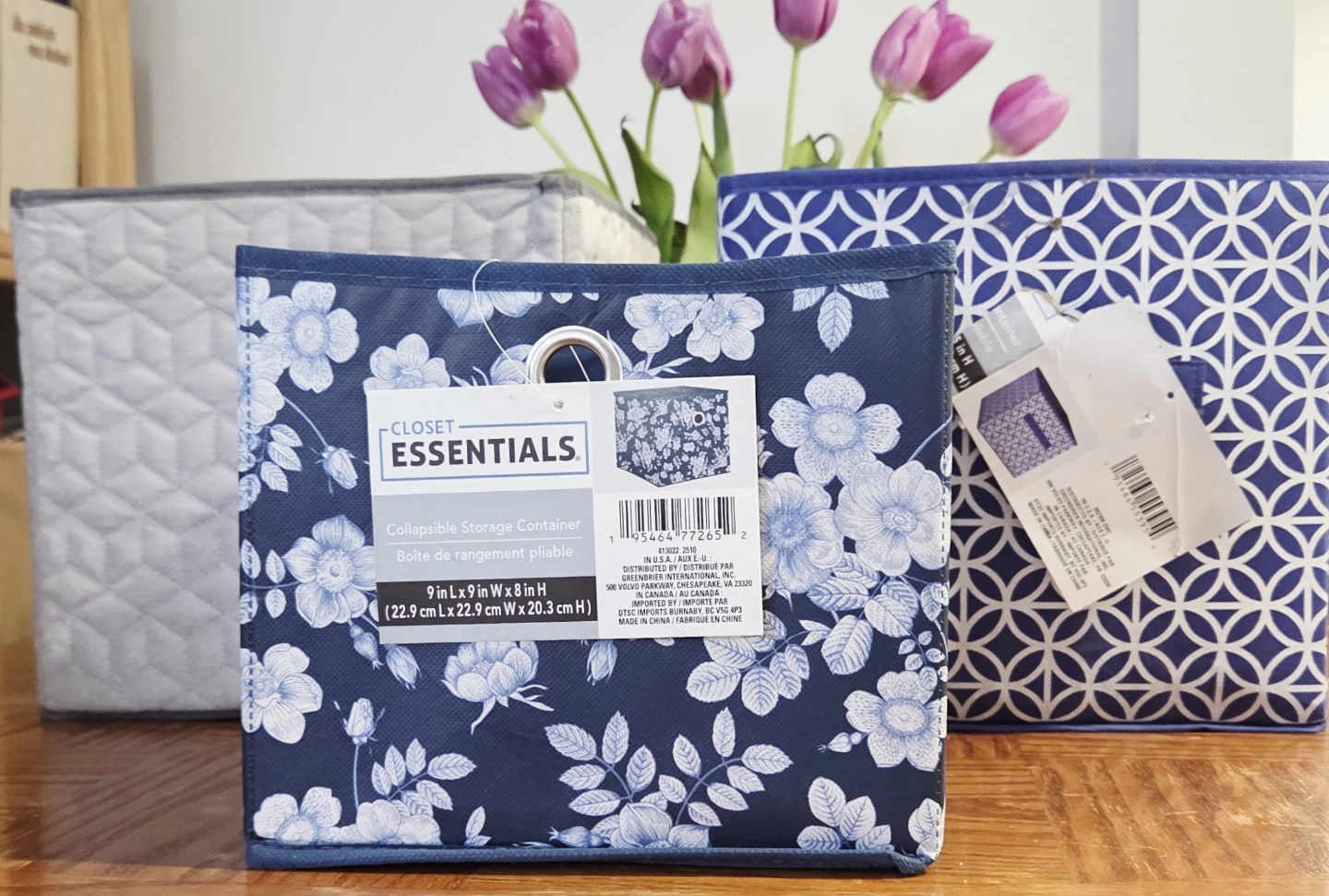 3 Collapsible Storage Containers