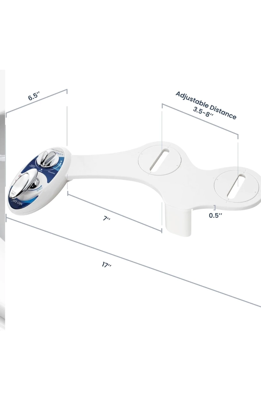 NewLUXE Bidet NEO 320 - Warm Water, Dual Nozzle, Self-Cleaning - photo 3