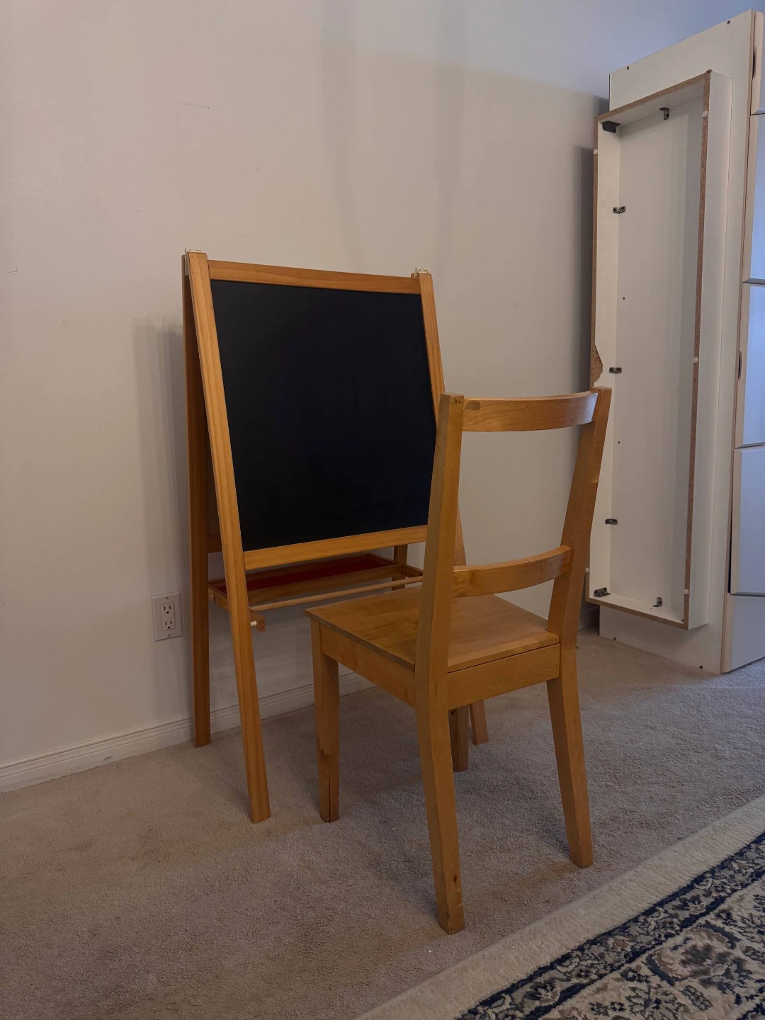 Wooden Easel  Double Side and Chair Set - photo 3