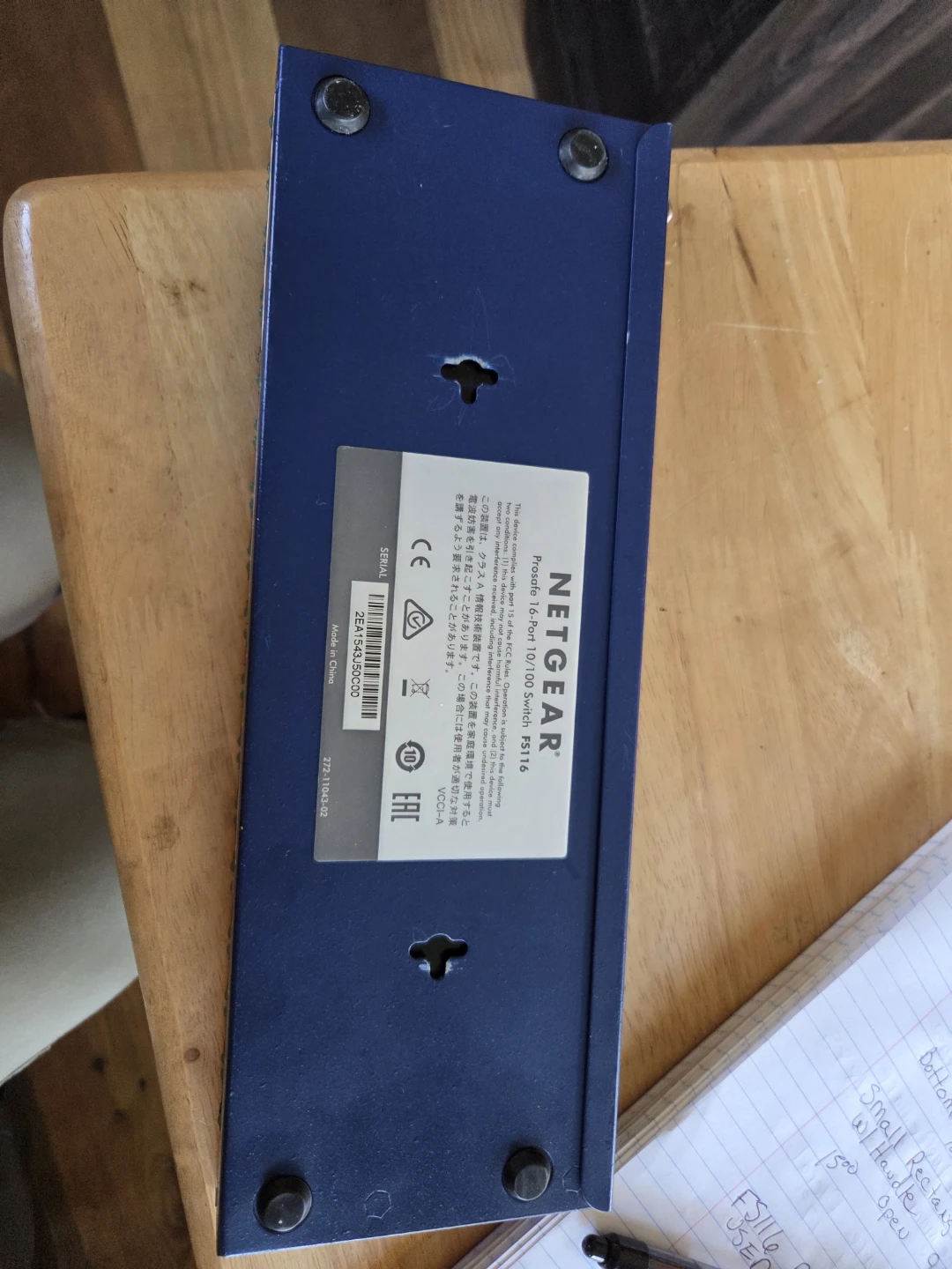 NETGEAR ProSafe 16 Port 10/100 Switch FS116
