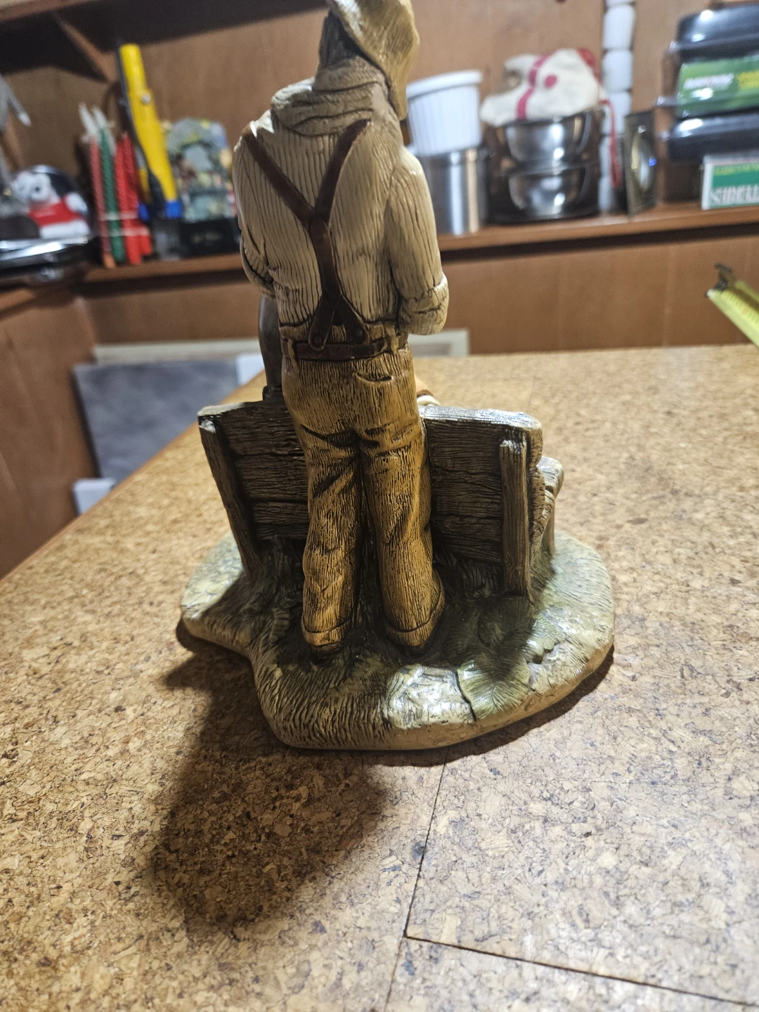 Vintage Two Men Sitting on Bench Figurine - photo 5