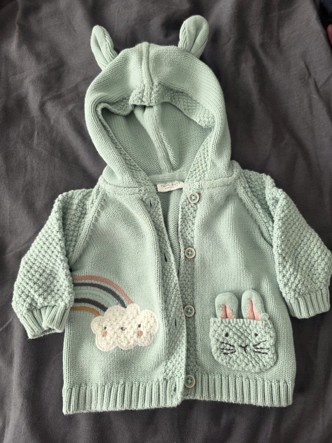 Next Baby (UK) Hooded Cardigan 0-3 Months