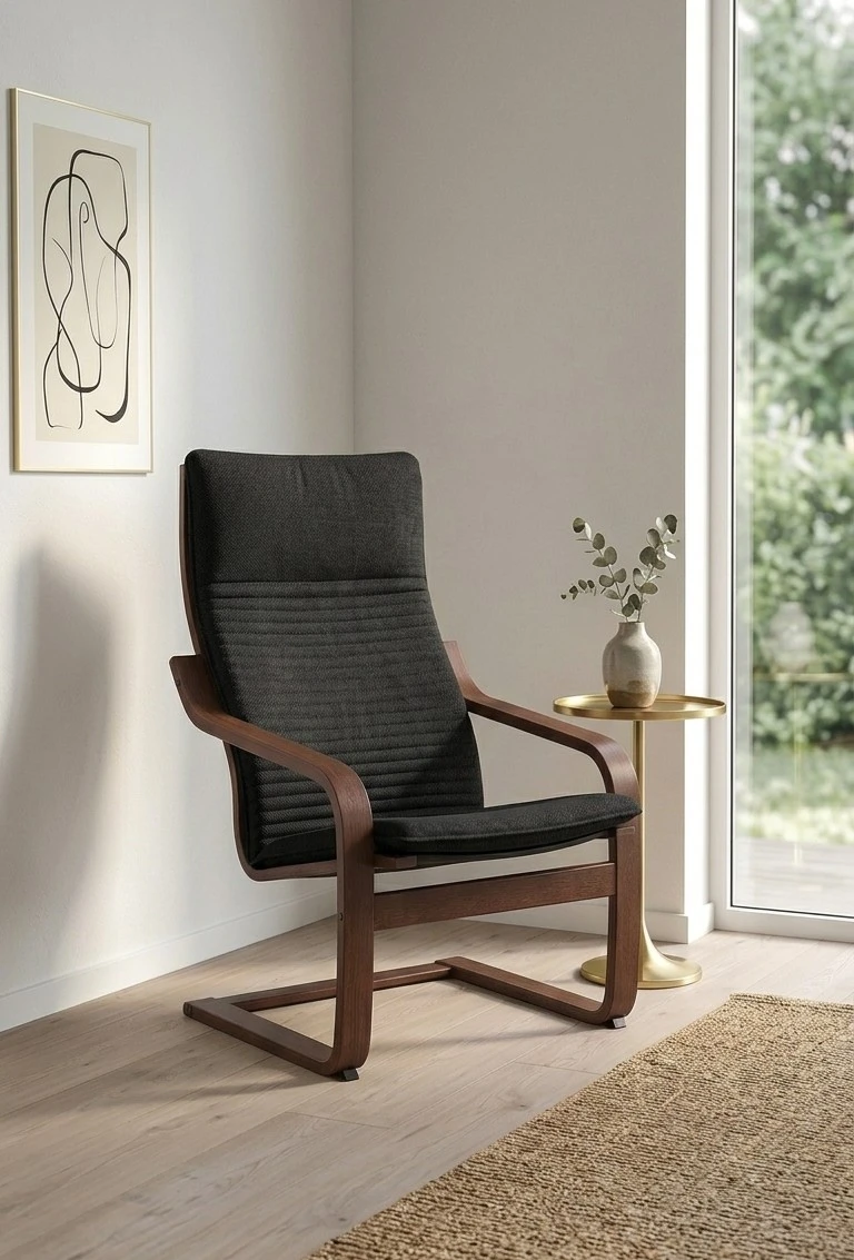 IKEA Armchair - Black and Brown