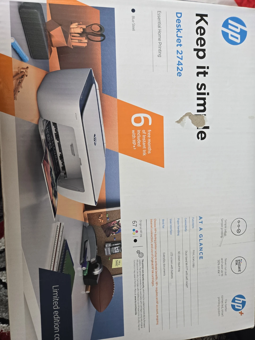 HP DeskJet 2742e All-in-One Printer - photo 2