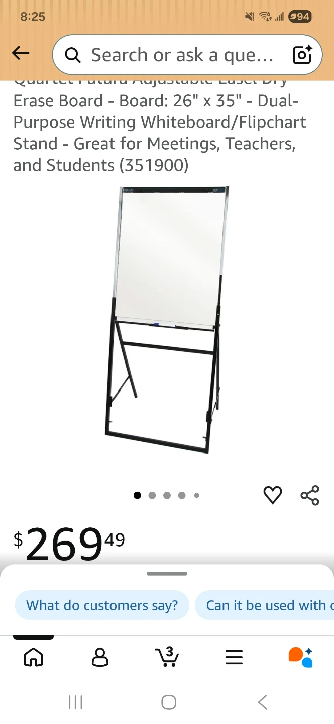 New dry erase Easel convertible