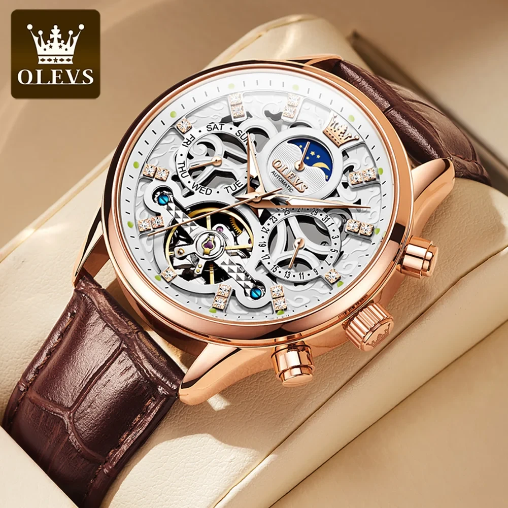 Olevs Automatic Skeleton Watch - photo 2