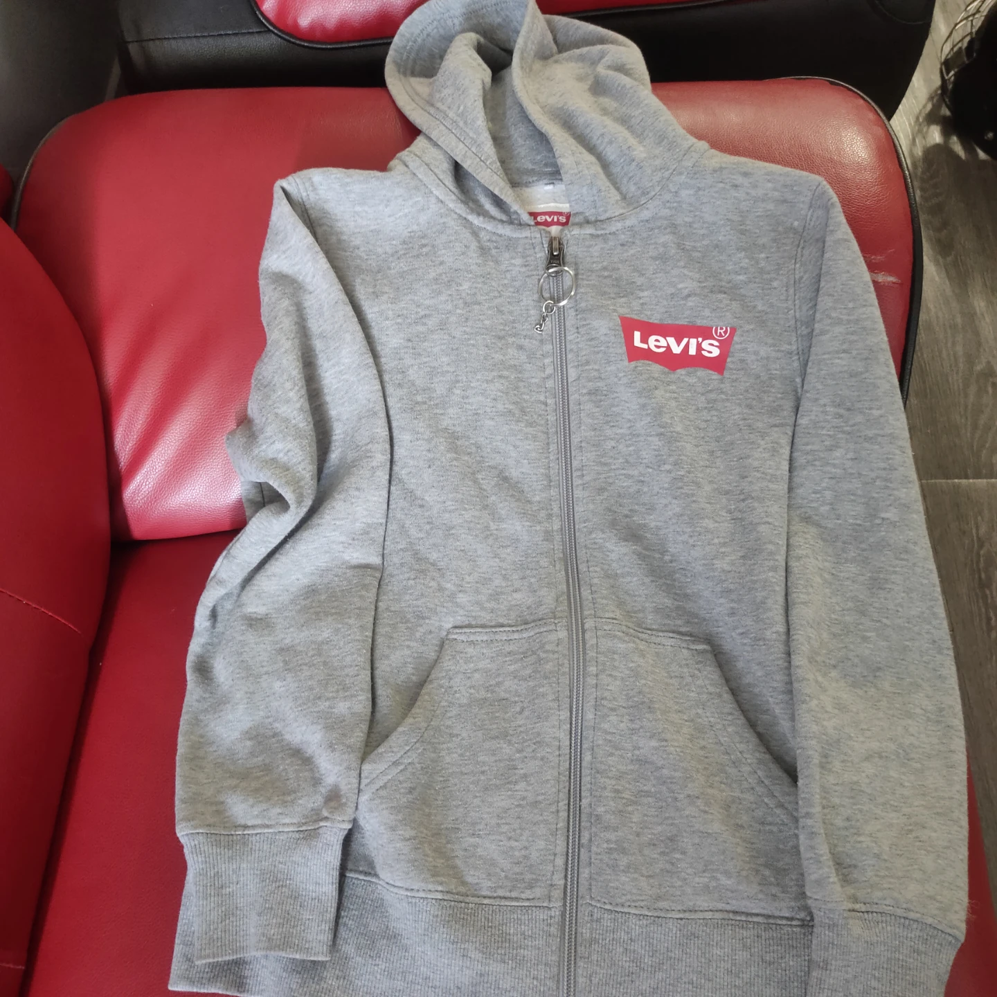 Levi's Grey Zip-Up Hoodie