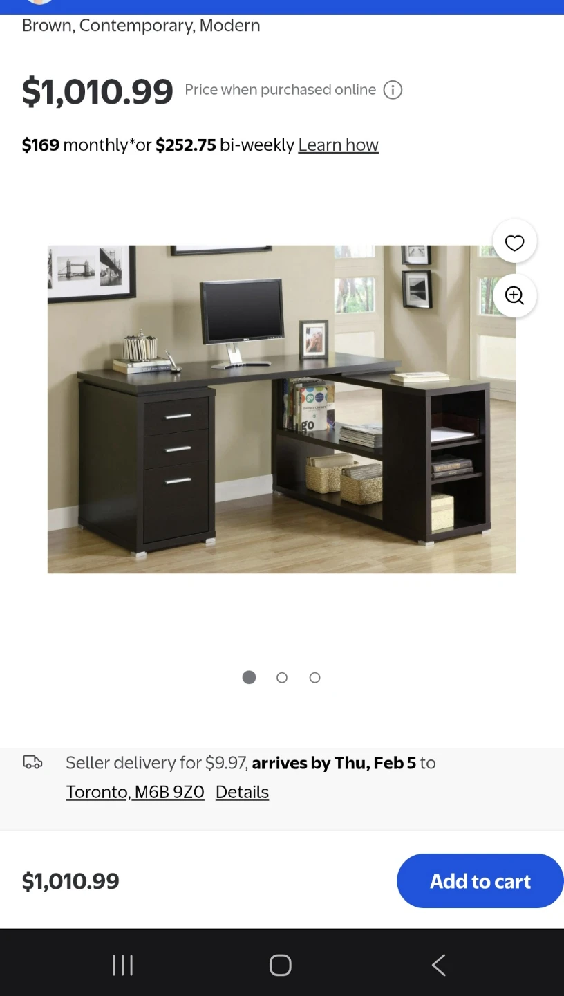 Monarch Specialties L-Shape Computer Desk with Drawers - photo 3