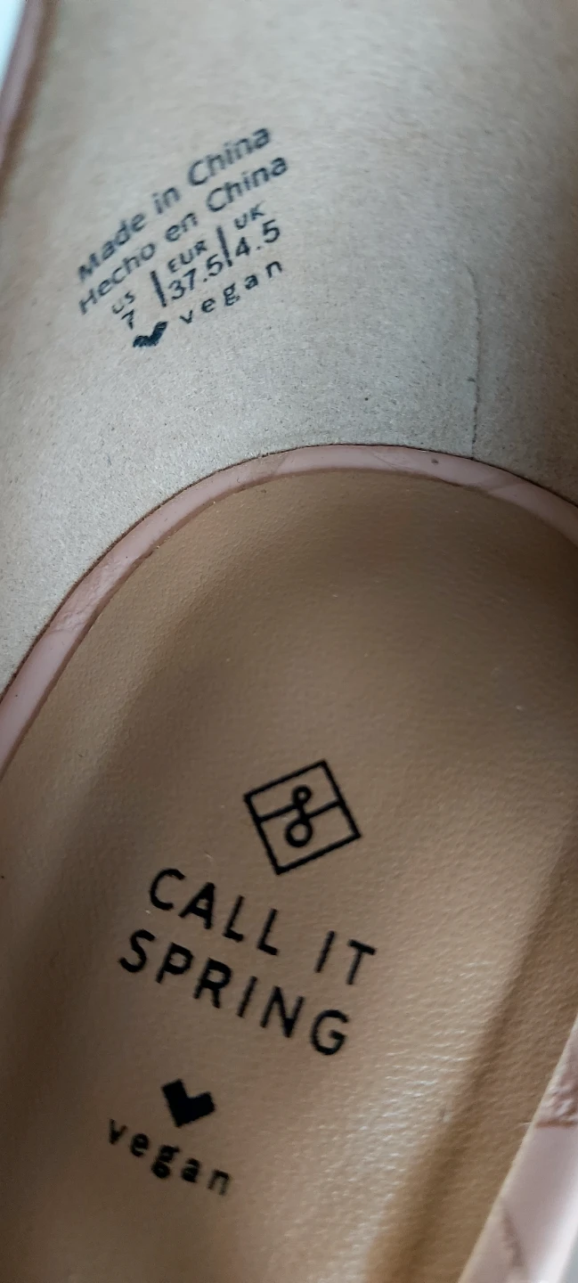 Call It Spring Pink Croc Embossed Block Heels Size 7 - photo 5