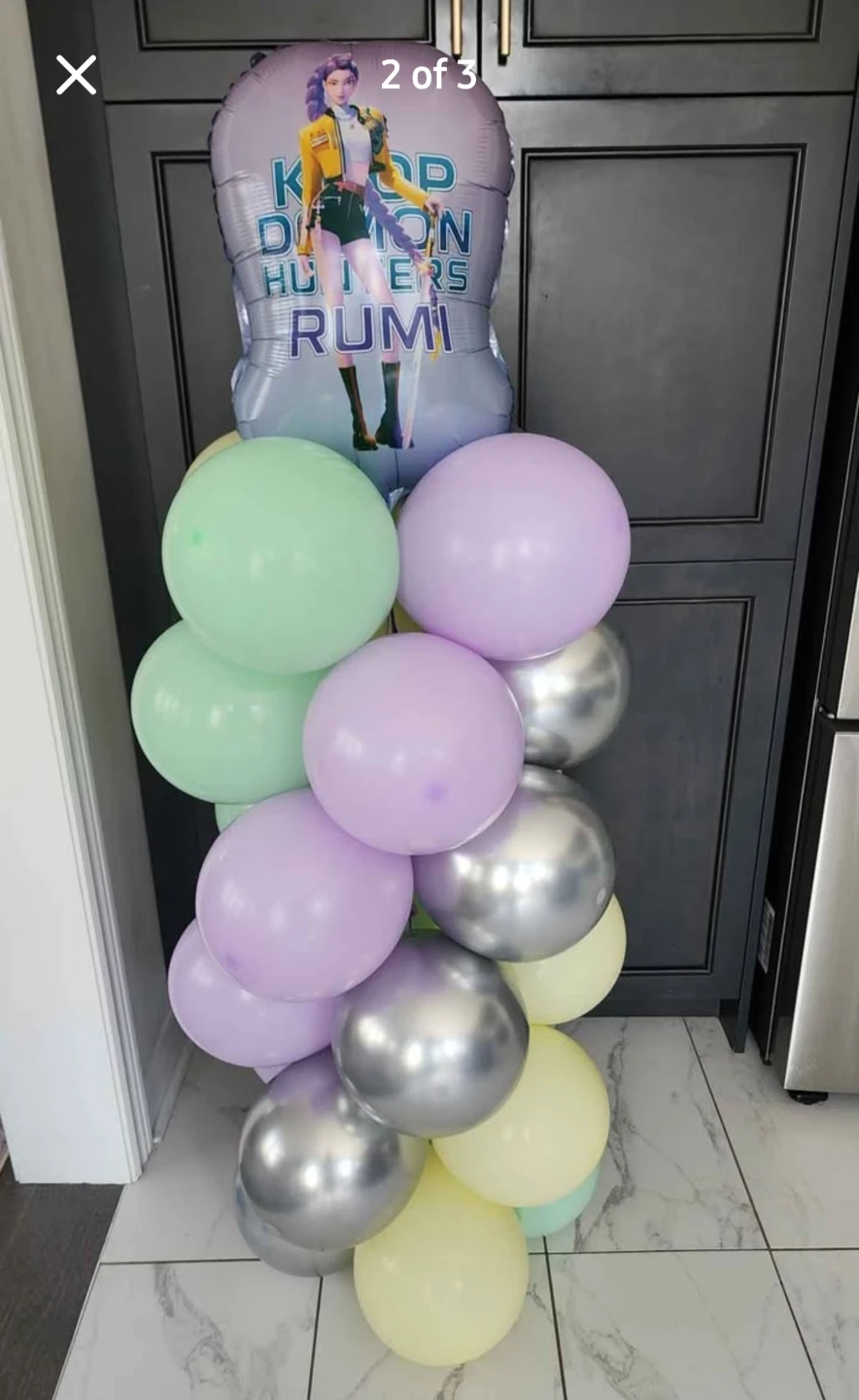 K-Pop 6th Birthday Party Decor - Backdrop & Balloons - photo 2