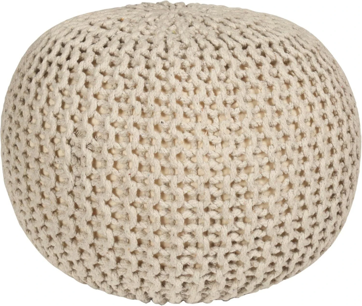 Hand Knit Pouf Ottoman - photo 2
