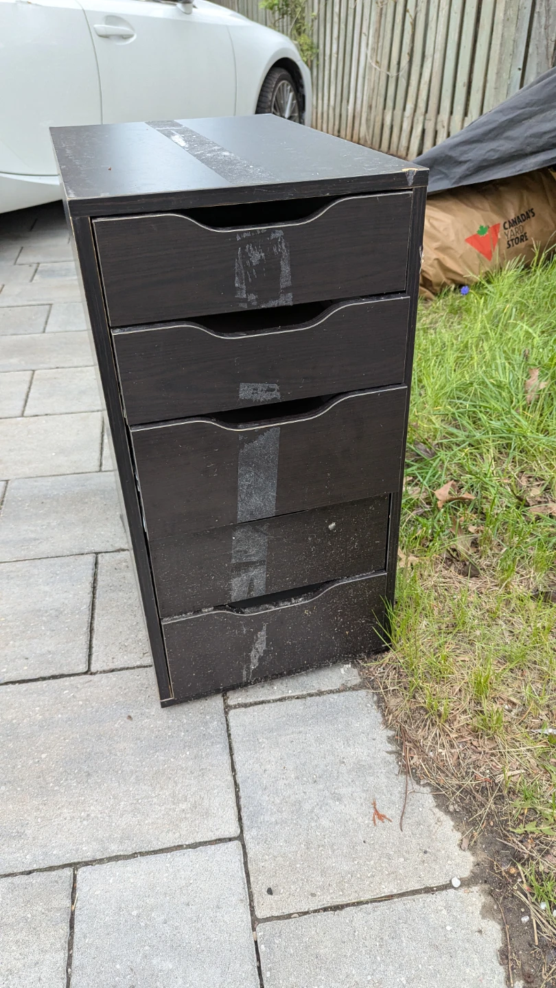 IKEA ALEX 5-Drawer Unit, Black-Brown - photo 2