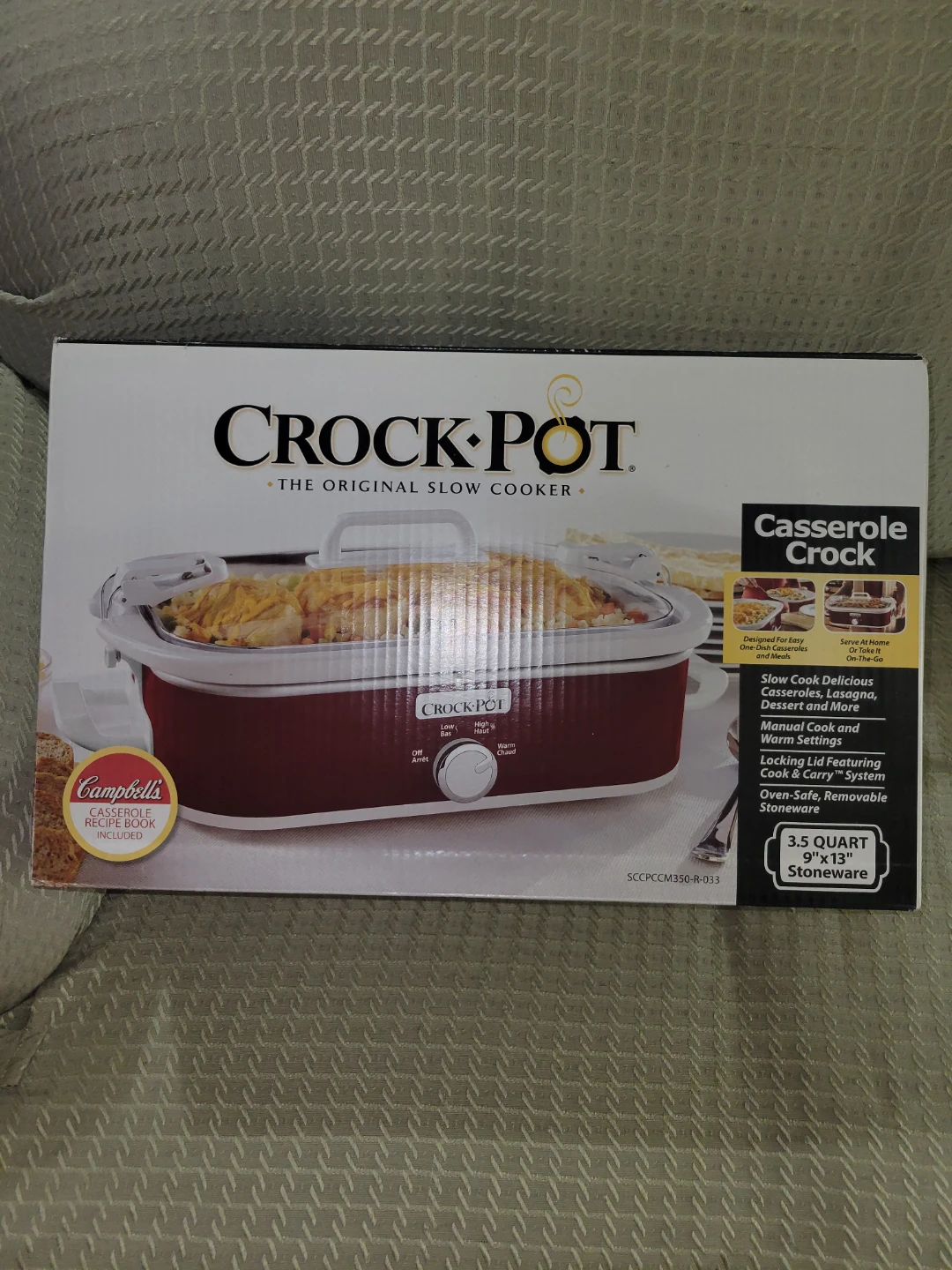 Crock-Pot Casserole Slow Cooker 3.5 Quart