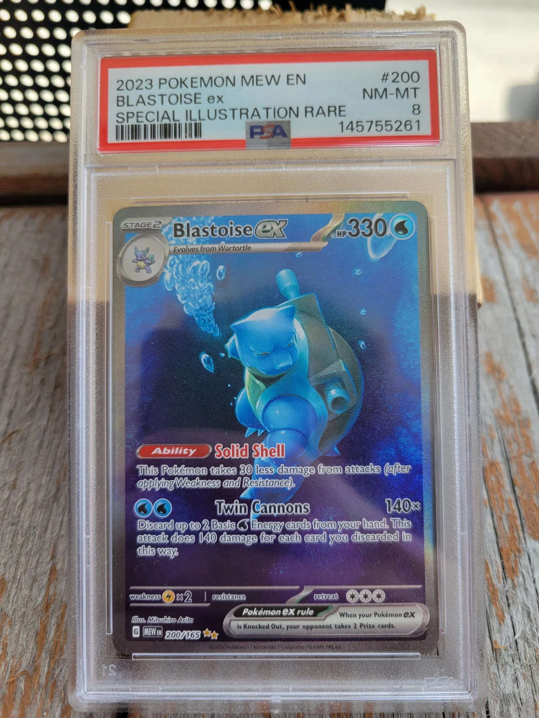 Blastoise ex 151 PSA 8 and 7. - photo 2